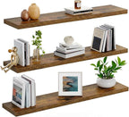 AMADA HOMEFURNISHING 23.6" L Floating Shelves, Wall Shelves Set of 3 - Image 9