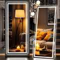 Hasipu Full Length Mirror with Lights, Full Body Dressing Hanging Mounted Mirror by Whatssuitableisthebest