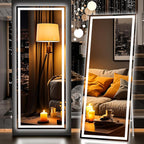 Hasipu Full Length Mirror with Lights, Full Body Dressing Hanging Mounted Mirror by Whatssuitableisthebest
