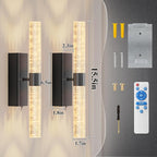 camuucci Battery Operated Wall Sconces Set of 2 Rechargeable Battery Powered - Image 4