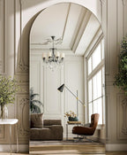 GLSLAND-34 x76 Arched Full Length Mirror-Oversize Floor Mirror Aluminum Alloy - Image 2