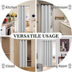 RYB HOME White 100% Blackout Curtains - Image 5