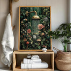 AtterrirArt Framed Vintage Bathroom Wall Art, 12 * 16inch, Floral Shower Wall - Image 6
