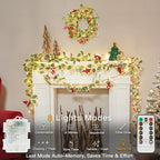 suddus 40 LED Christmas Fairy Lights Battery Powered, 12.5ft Vine String Lights - Image 4