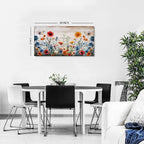 Rustic Wildflower Wall Art for Living Room Farmhouse Colorful Floral Picture - Image 3