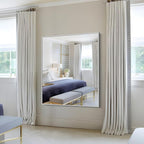 KOCUUY Silver Framed Mirror, HD Tempered Glass, Anti-Rust Brushed Silver Frame - Image 5