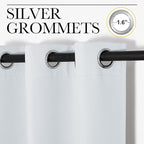 NICETOWN Bedroom Blackout Curtains Panels, 1 Pair, 55 inches by 94 Inch - Image 2