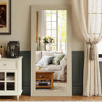 Syndra Modern Full Length Mirror Wood Frame, 65x24'' Large Floor Mirror by Syndra