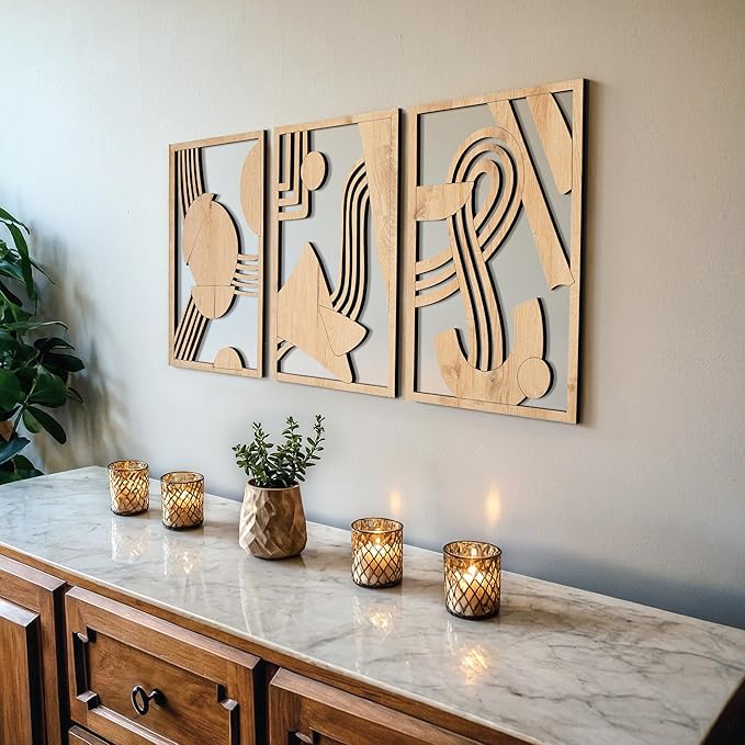 qmmp Modern Wooden Wall Sculptures by qmmp