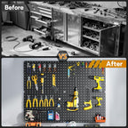 Peg Board, Includes 4 Pack Black Peg Board Panels - Image 4