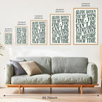 Green Wall Art Pop Music Vienna Lyrics Poster Slow Down Youre Doing Fine Canvas - Image 3