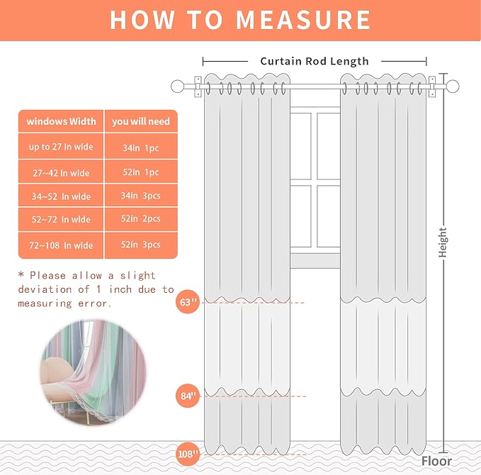 XiDi Pink Green Grey Kids Room Curtains, 1 Panel - Image 8