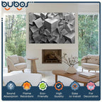 BUBOS 6 Pack Self-Adhesive Acoustic Wall Panels, 70.8" x 47.2" Sound Panels - Image 3