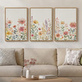 Framed Watercolor Floral Wall Art by MXART