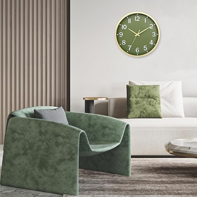Wall Clocks Battery Operated 12 inch Modern Wall Clock, Silent Non Ticking Wall - Image 6