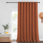 NICETOWN Burnt Orange Sliding Glass Door Curtain - Image 2