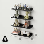 WOPITUES Floating Shelves, Wall Mounted Shelves - Image 3