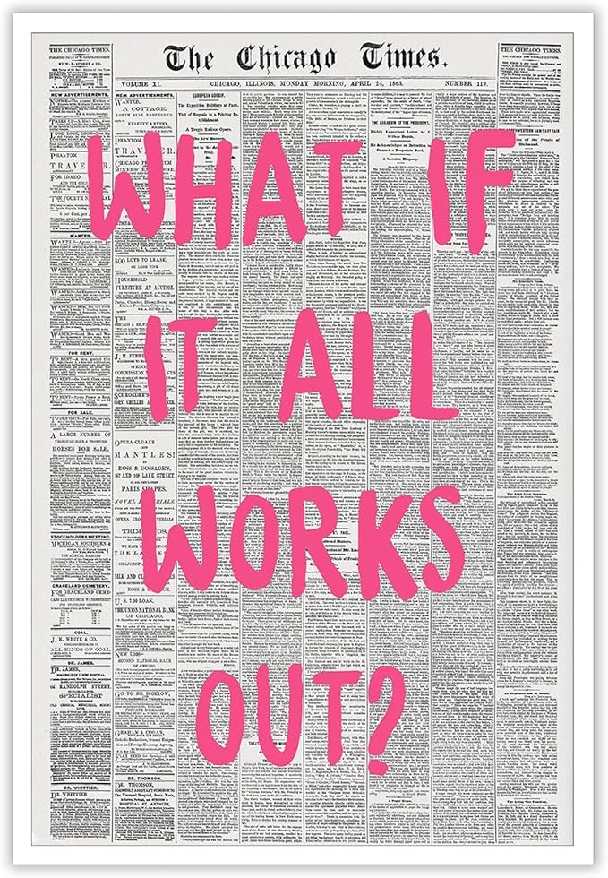 Liyark Retro Trendy Newspaper Canvas Wall Art by Liyark