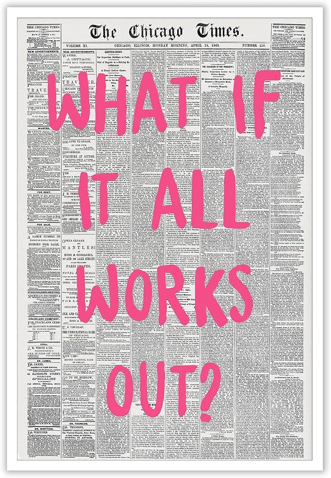 Liyark Retro Trendy Newspaper Canvas Wall Art by Liyark