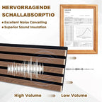 Wood Slat Acoustic Panels, 4 Pack 94.5"x7.9" 3D Wall Panels, Modern Fluted - Image 3