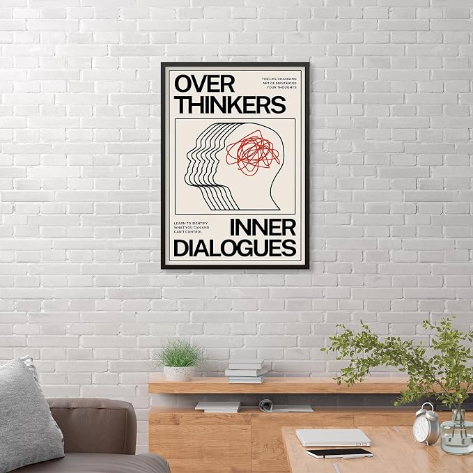 Maximalist Vintage Mental Health Posters Retro Unique Eclectic Wall Art 16x24 - Image 5