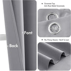 MIULEE Blackout Curtains for Bedroom Living Room 2 Panels, Thermal Insulated - Image 4