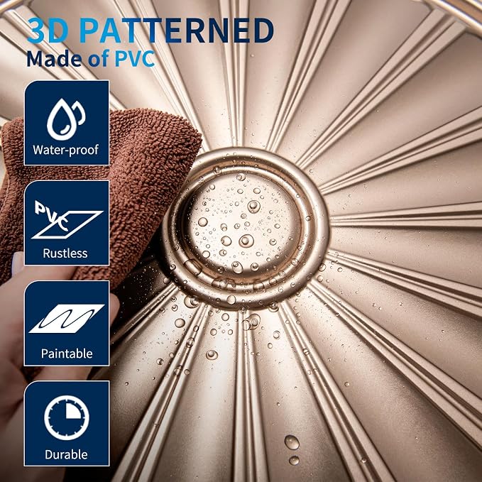 Art3dwallpanels Ceiling Tiles 12 Pack Drop Ceiling Tiles, 24 x 24 Inch High - Image 2