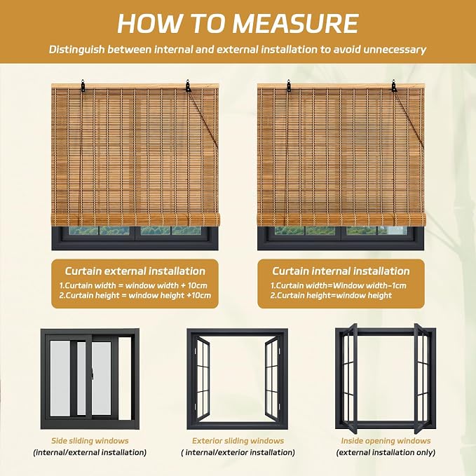 Bamboo Roll Up Shades for Windows and Doors - Image 7