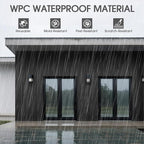 WPC Slat Wall Panels 8 Pack 96" x 6", Waterproof Fluted Wall Paneling, Accent - Image 3