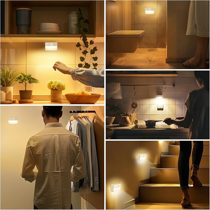 8 Pack Rechargeable Motion Sensor Stair Lights - Image 5
