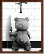 Poster Master Funny Teddy Bear Print by PosterMaster