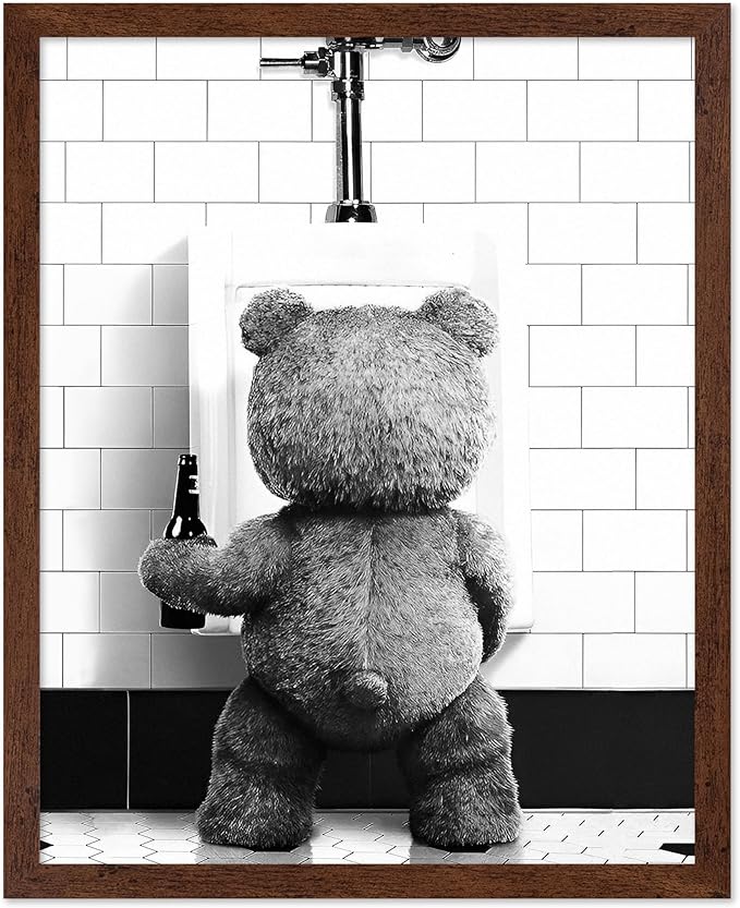 Poster Master Funny Teddy Bear Print by PosterMaster