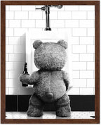 Poster Master Funny Teddy Bear Print by PosterMaster