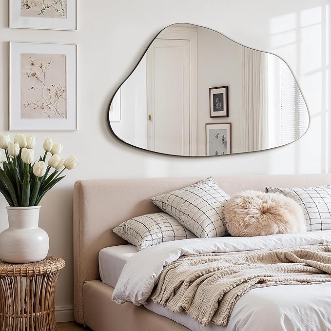 FICTOR Irregular Asymmetrical Wall Mirror, Living Room, Dining Room - Image 5