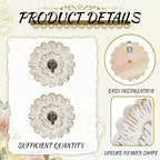 Weysat 2 Pcs Vintage Hooks for Wall Wood Farmhouse Towel Hooks Shabby Chic Wall - Image 3