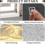 ROLOVE 31" x 22" Large Lighted Vanity Mirror - Image 8