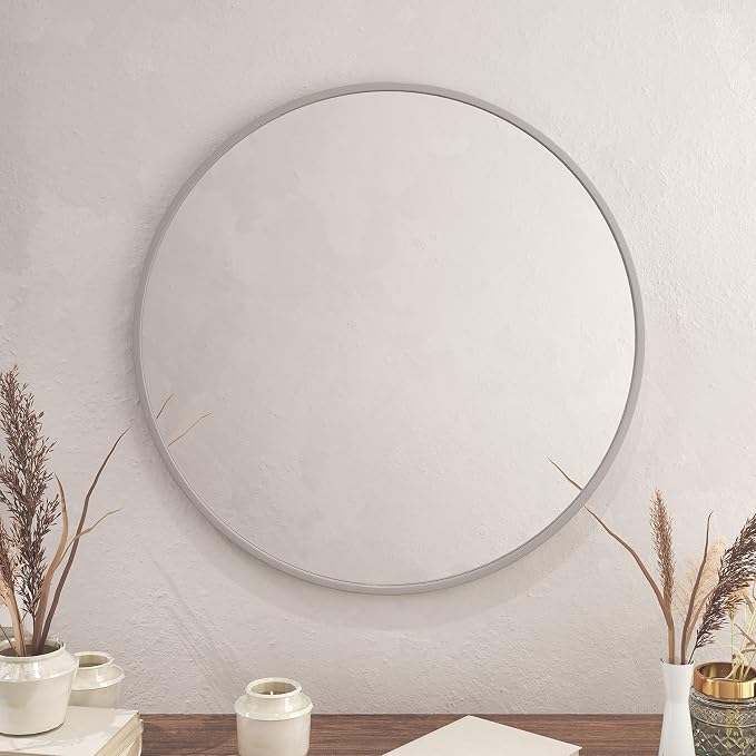 HBCY Creations Medium Round Mirror, Living Room and More, Modern Minimalist - Image 2