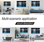 YPY Acoustic Panels, Soundproof Wall Panels: Sound Absorbing Wall Art, 8 Pack - Image 3