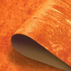 Orange Wallpaper Crushed Felt Velvet Wallpaper Peel and Stick Velvet Drawer by HelloWall