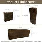 LaLaGreen Wood Planter Box for Plants Wooden Wall Hanging Planters for Indoor - Image 3