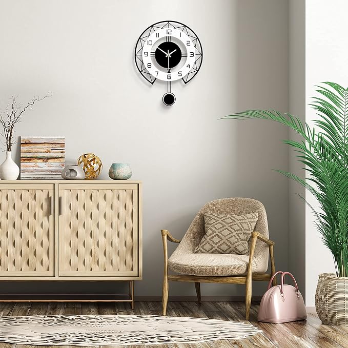 Large Wall Clock for Living Room Decor Modern Silent Pendulum Wall Clock for - Image 4
