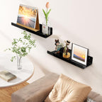 upsimples Acrylic Shelves for Wall Decor, Living Room, Floating Bookshelves for - Image 2