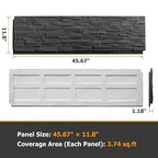 ROOMTEC 1-Pack Faux Stone Wall Covering Panels - Image 2