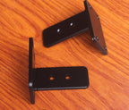 6 Pack - 3 inch Black Hidden L Shelf Bracket Iron Floating Shelf Brackets - Image 3