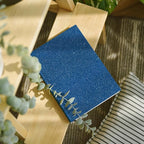 CRE8TIVE Blue Glitter Wallpaper Border Fabric Glitter Wallpaper Stick and Peel - Image 7