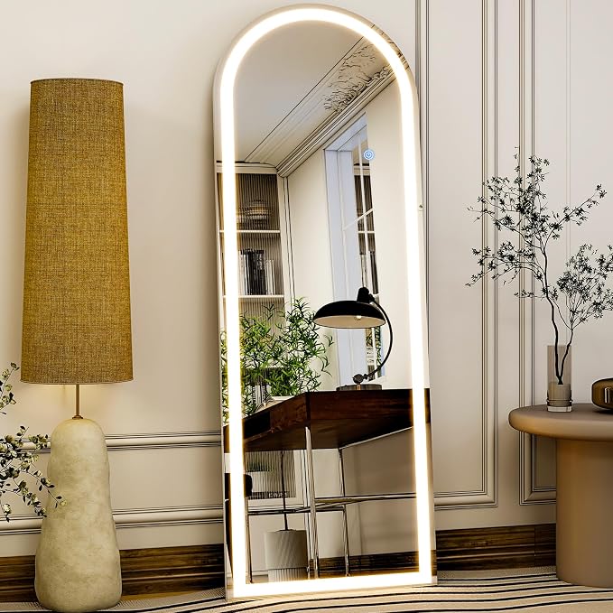 GLSLAND 20"x56" Arched LED Full Length Mirror by GLSLAND