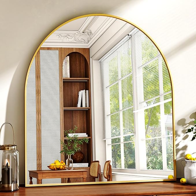 XRAMFY 31"x32" Arched Wall Mirror - Image 2