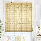 LazBlinds Cordless Bamboo Blinds, Roll Up Shades by LazBlinds