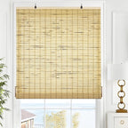 LazBlinds Cordless Bamboo Blinds, Roll Up Shades by LazBlinds