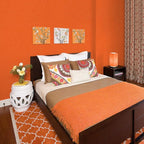 Abyssaly Self Adhesive Wallpaper Orange Sticky Back Plastic Roll Removable - Image 6